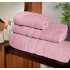 Set 3 Prosoape de baie din bumbac 100%, 550gsm, Roz Pudra