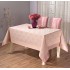Față de masă Premium din Bumbac cu model Jacquard (Damasc) Polycotton Roz