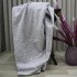 Patura Pufoasa Embosata Gri 180x200cm
