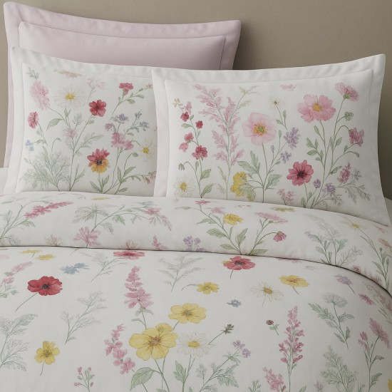 Lenjerie TAC pat dublu, Benicia Digital ( Bumbac Satin Deluxe )