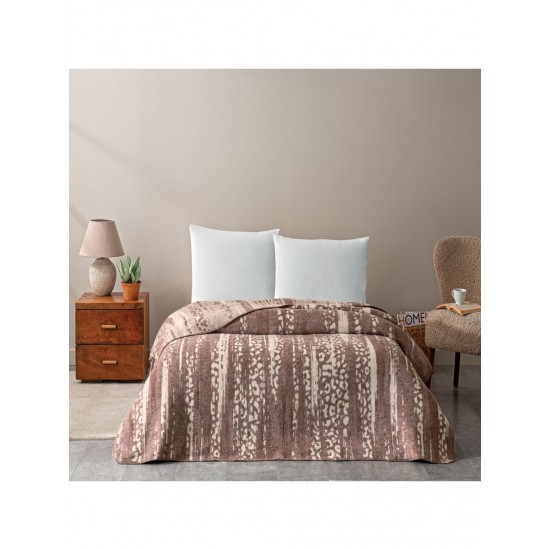 Patura pentru Pat Savan Bej TAC 200 x 220 cm Bumbac 40% Acril 40%