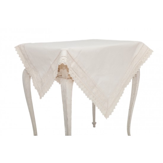 Față de masă din Bumbac cu broderie BK024 Ecru