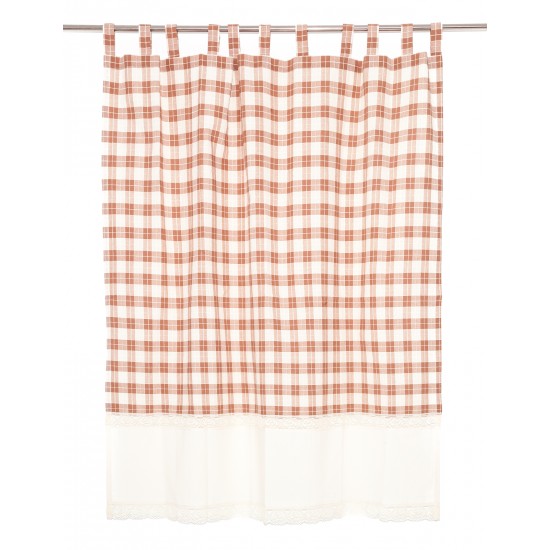 Perdea cu broderie PR009 Maro