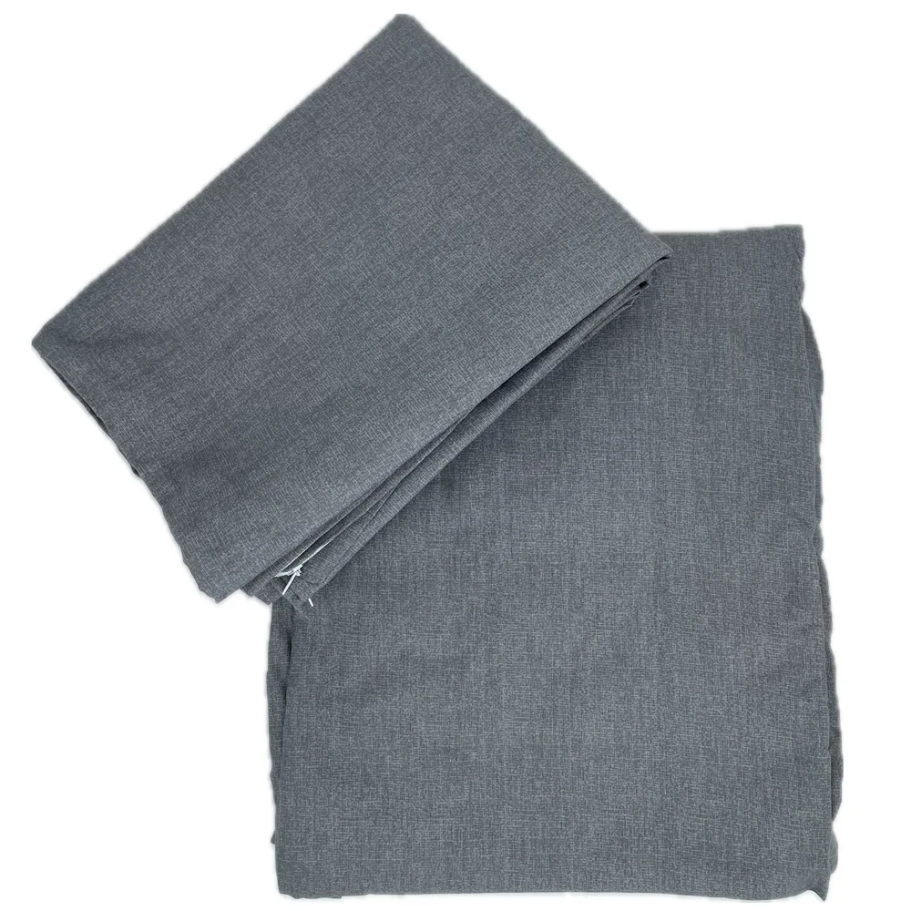 Set Cearceaf Pat cu Elastic Gri 160x200 cm cu 2 Fete Perna 50x70 cm Bumbac mercerizat Antisifonare